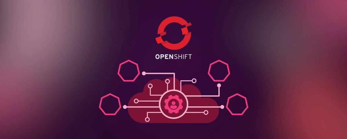 Schéma d’administration d’un cluster OpenShift/OKD 4 montrant un compte de service au centre avec les machines et pods déployés en périphérie.